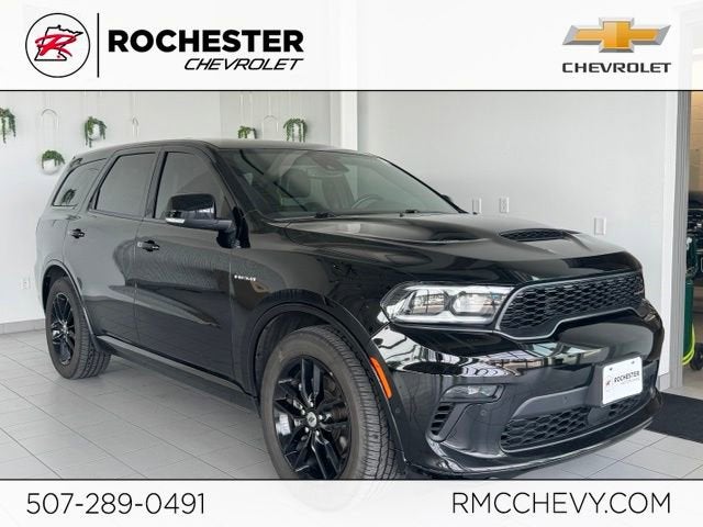 2022 Dodge Durango R/T Plus AWD in Black — front three-quarter view