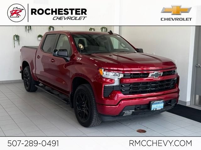 2025 Chevrolet Silverado 1500 RST in Radiant Red Tintcoat — front three-quarter view