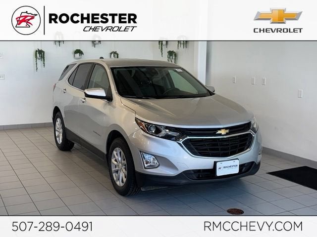 2021 Chevrolet Equinox LT in Silver Ice Metallic — front three-quarter view