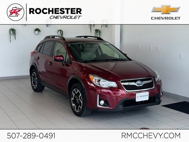 2017 Subaru Crosstrek 2.0i Premium in Red — front three-quarter view