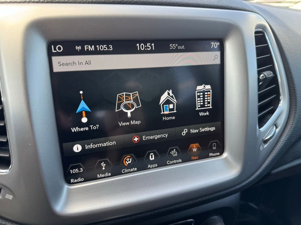 2019 Jeep Compass — rear three-quarter view