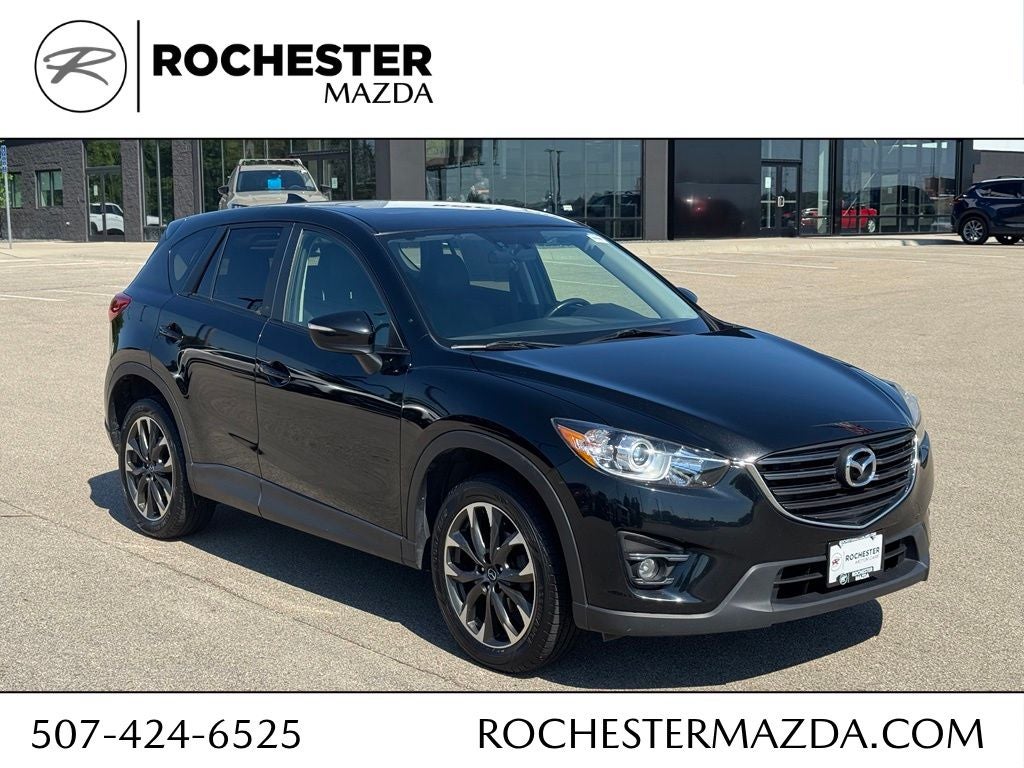 2016 Mazda Mazda CX-5 Grand Touring in Jet Black Mica — front three-quarter view