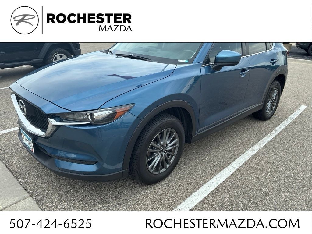 2018 Mazda Mazda CX-5 Sport in Eternal Blue Mica — front three-quarter view
