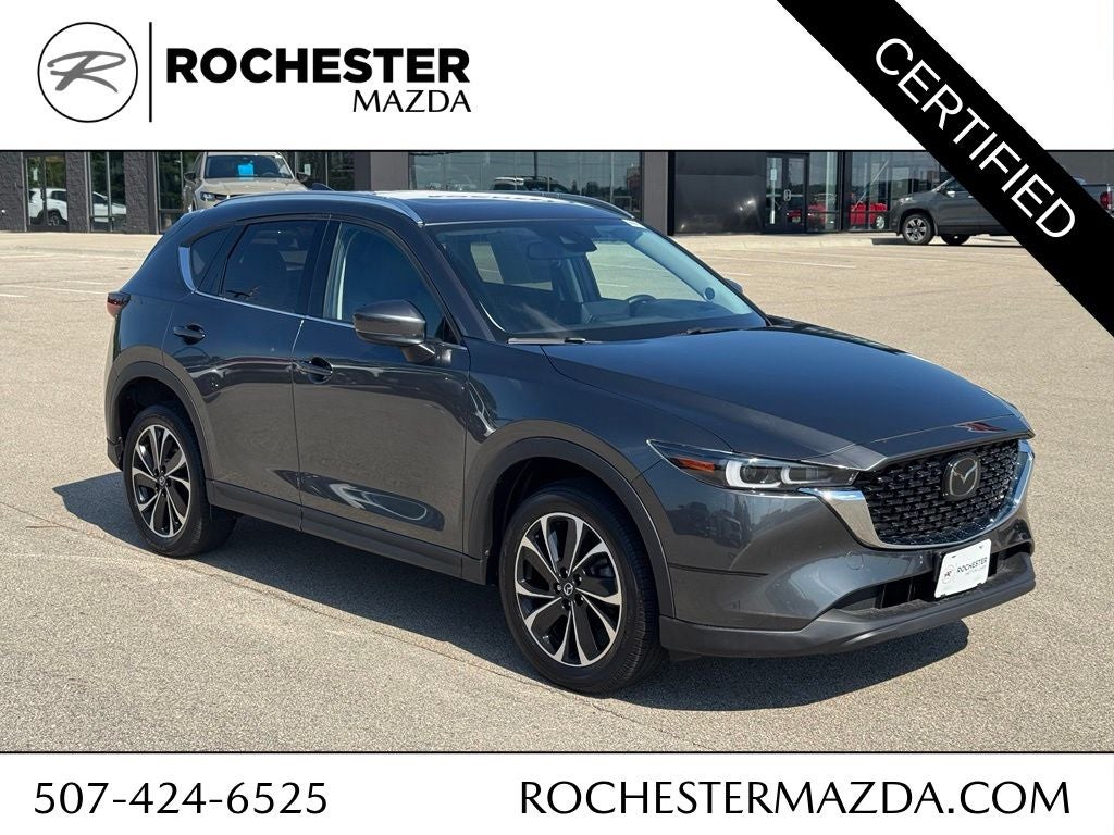 2023 Mazda Mazda CX-5 2.5 S Premium Plus Package in Machine Gray Metallic — front three-quarter view