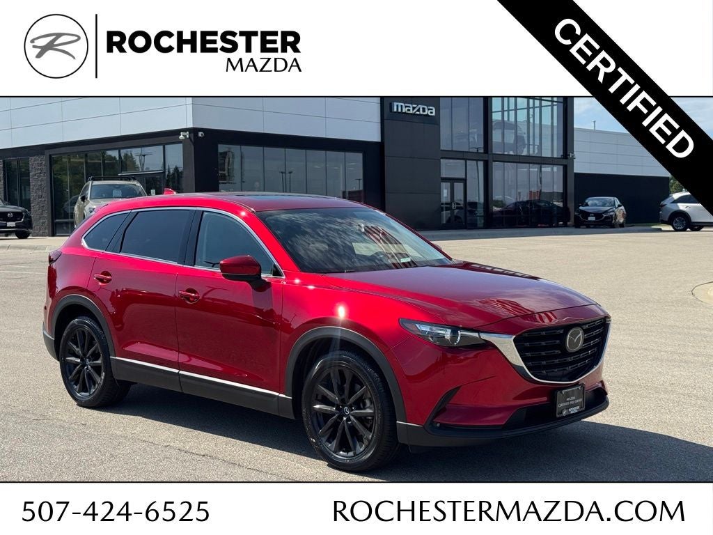 2023 Mazda Mazda CX-9 Touring Plus in Soul Red Crystal Metallic — front three-quarter view