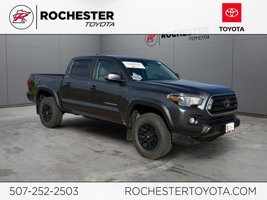 2020 Toyota Tacoma SR5 V6 in Magnetic Gray Metallic — front three-quarter view