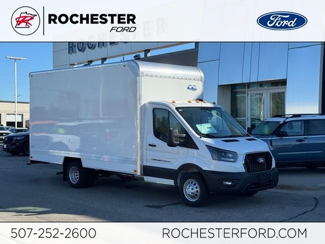 2026 Ford Transit-350 Base w/Bay Bridge Upfit in Oxford White — front three-quarter view