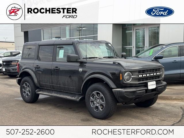2026 Ford Bronco Big Bend in Shadow Black — front three-quarter view