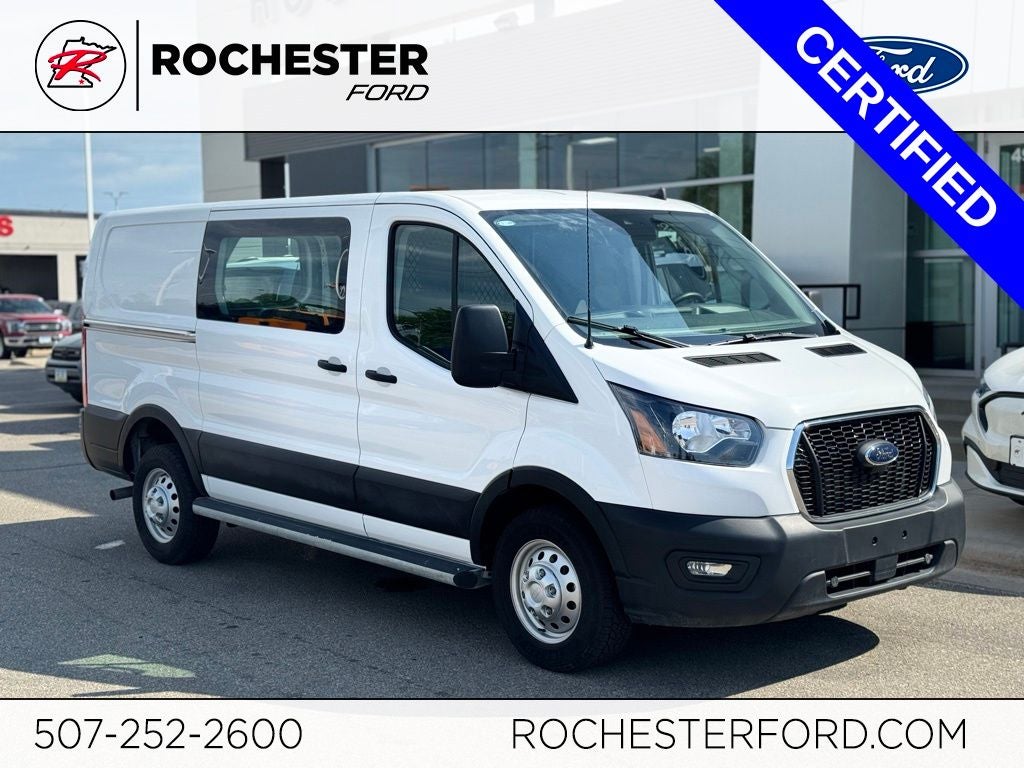 2023 Ford Transit-250 Base in Oxford White — front three-quarter view