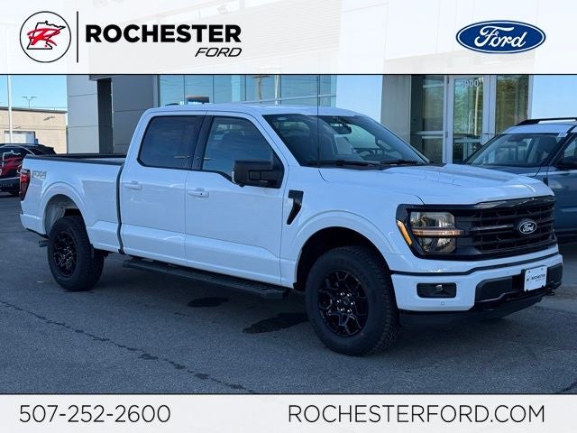 2026 Ford F-150 XLT 6.5' Bed w/FX4 Pkg + Tailgate Step in Oxford White — front three-quarter view