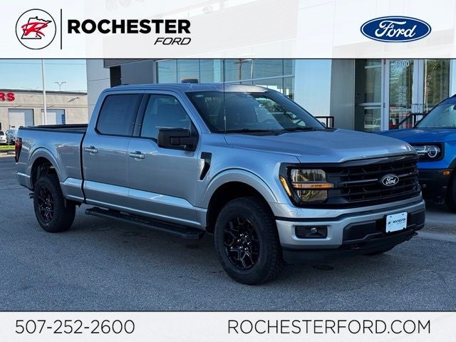 2026 Ford F-150 XLT 6.5' Bed w/FX4 Pkg in Iconic Silver Metallic — front three-quarter view