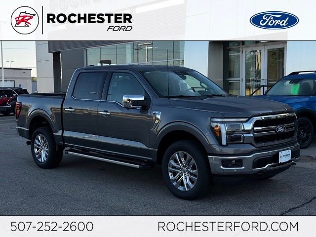 2026 Ford F-150 Lariat in Carbonized Gray Metallic — front three-quarter view