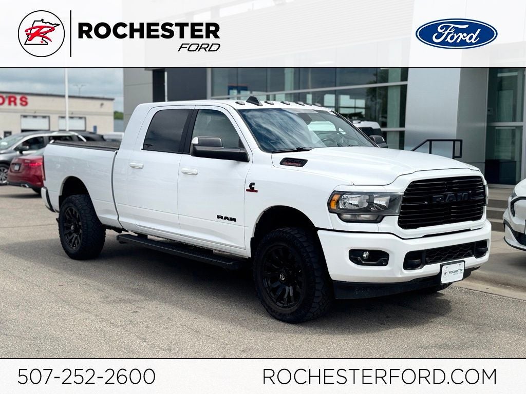 2020 RAM 3500 Big Horn in Bright White Clearcoat — front three-quarter view