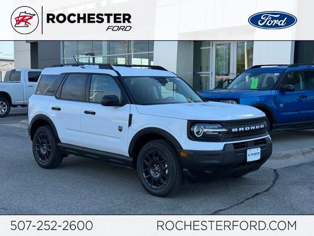 2026 Ford Bronco Sport Big Bend w/Heated Seats in Oxford White — front three-quarter view