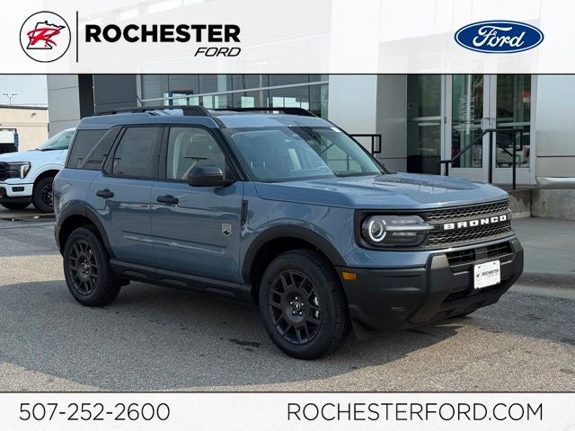 2026 Ford Bronco Sport Big Bend w/Tow Pkg in Azure Gray Met Tri-Coat — front three-quarter view