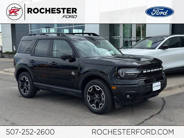 2026 Ford Bronco Sport Outer Banks in Shadow Black — front three-quarter view