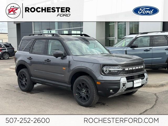 2026 Ford Bronco Sport Badlands in Carbonized Gray Metallic — front three-quarter view