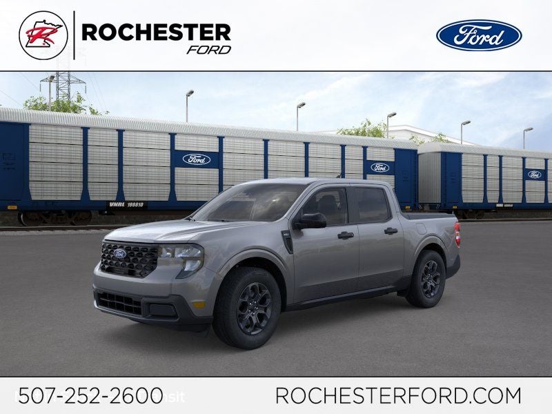 2026 Ford Maverick XLT w/Heated Seats + 4k Tow Pkg in Carbonized Gray Metallic — front three-quarter view