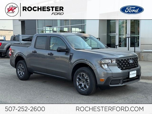 2026 Ford Maverick XLT w/Heated Seats + 4k Tow Pkg in Carbonized Gray Metallic — front three-quarter view