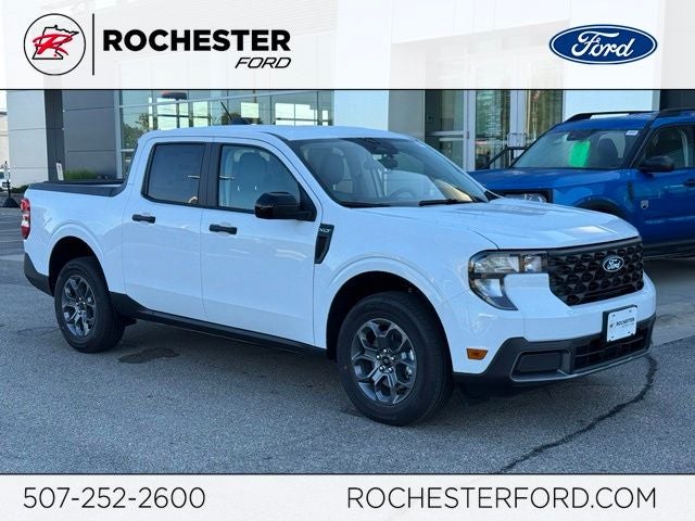 2026 Ford Maverick XLT w/4k Tow + Heated Front Seats in Oxford White — front three-quarter view