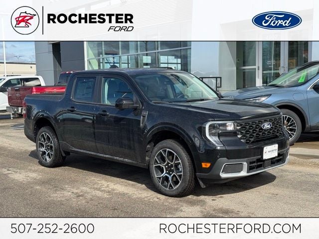 2026 Ford Maverick Lariat w/ Tow Package in Shadow Black — front three-quarter view
