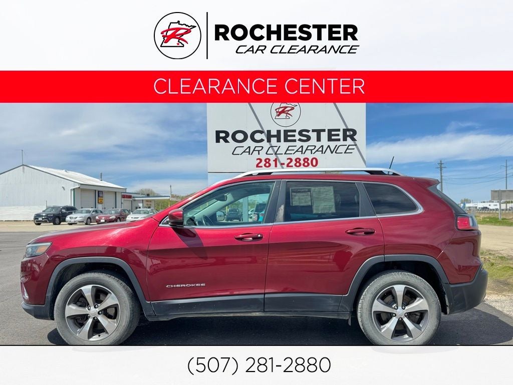 2019 Jeep Cherokee Limited in Velvet — front three-quarter view