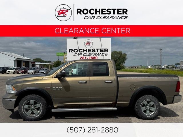 2013 RAM 1500 SLT in Prairie Tan — front three-quarter view