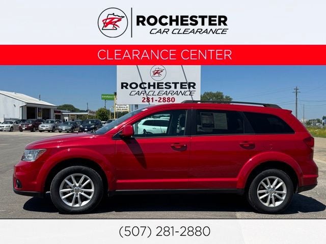 2016 Dodge Journey SXT in Red Line — front three-quarter view