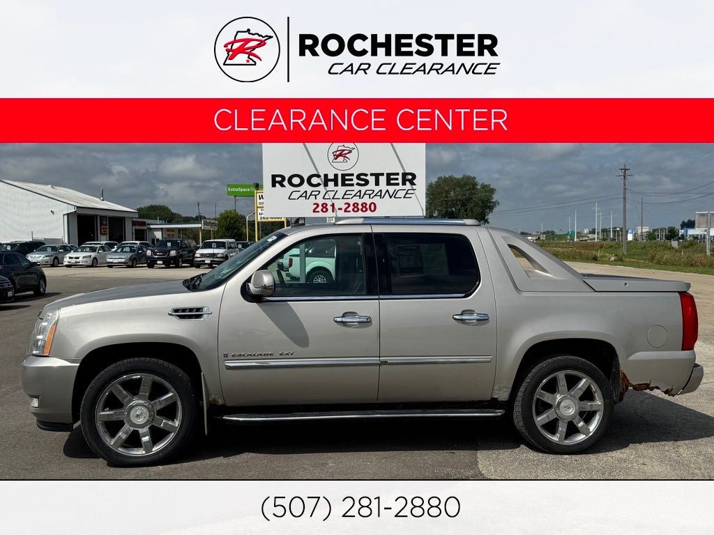 2008 Cadillac Escalade EXT Base in Silver — front three-quarter view