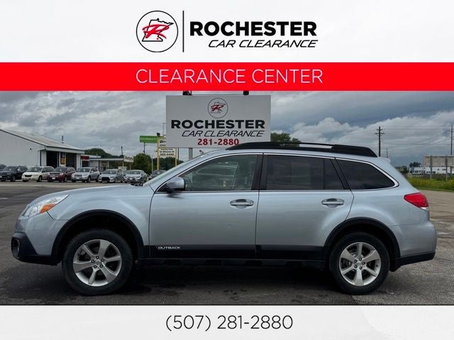 2013 Subaru Outback 2.5i Limited in Ice Silver Metallic — front three-quarter view
