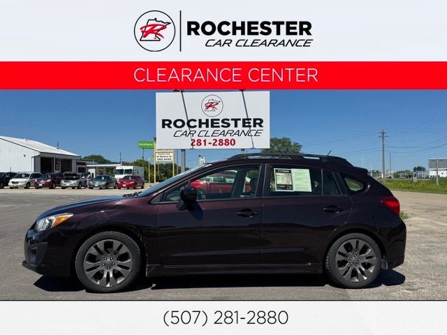 2013 Subaru Impreza 2.0i Sport Limited in Deep Cherry Red — front three-quarter view