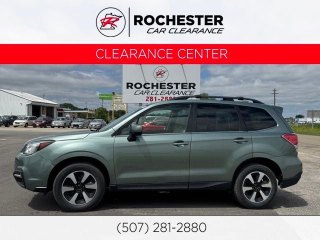 2018 Subaru Forester 2.5i Limited in Green Metallic — front three-quarter view