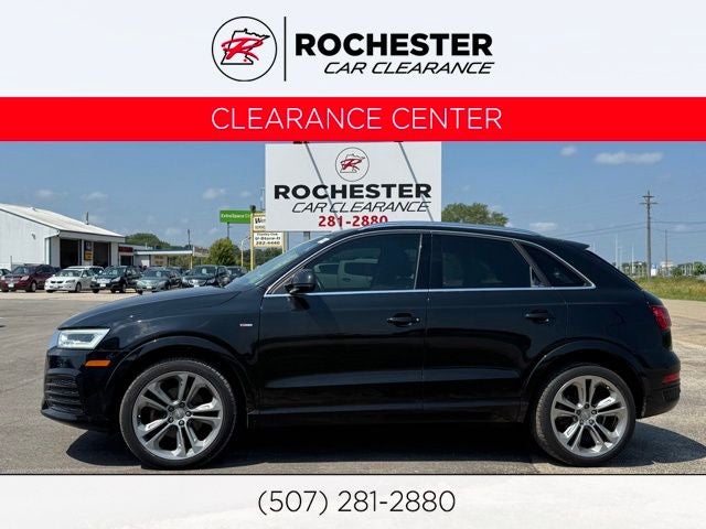 2016 Audi Q3 2.0T Prestige quattro in Black Metallic — front three-quarter view